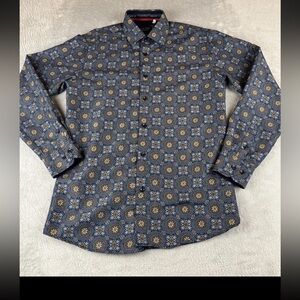 Silver Stone Modern Fit mens long sleeve button up shirt size medium